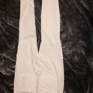 Old Navy Size 8 Rock Star Super Skinny White Jeans